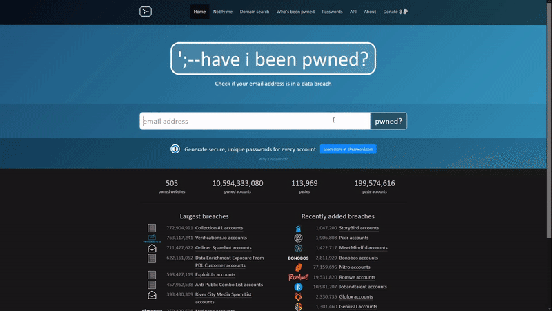 HaveIBeenPwned Video